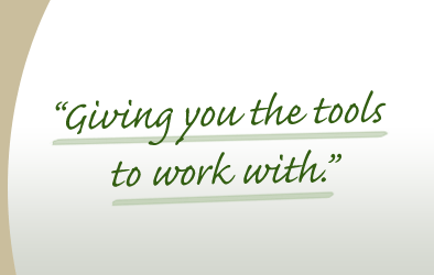 Giving you the tools to work with outside.